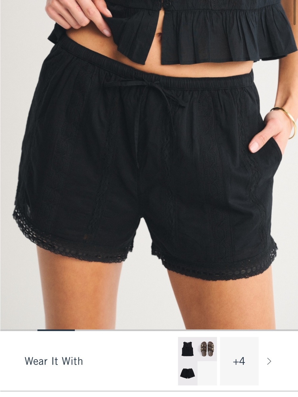 Abercrombie and Fitch Cotton Pull on Shorts